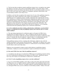 Military Family Leave Provisions of the Fmla (Family and Medical Leave Act) Frequently Asked Questions and Answers, Page 5
