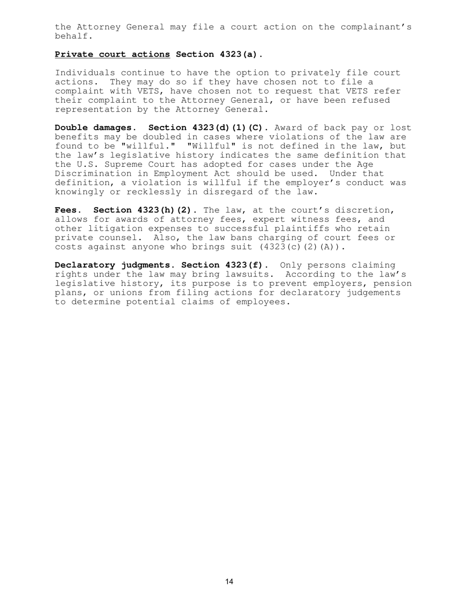 A Non-technical Resource Guide to the Uniformed Services Employment and Reemployment Rights Act (Userra), Page 16