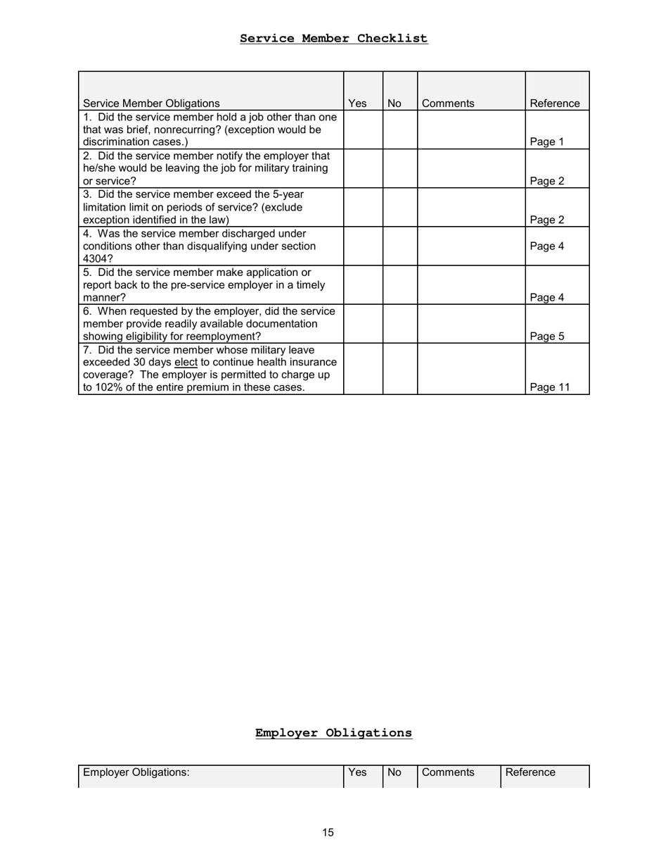 A Non-technical Resource Guide to the Uniformed Services Employment and Reemployment Rights Act (Userra), Page 17