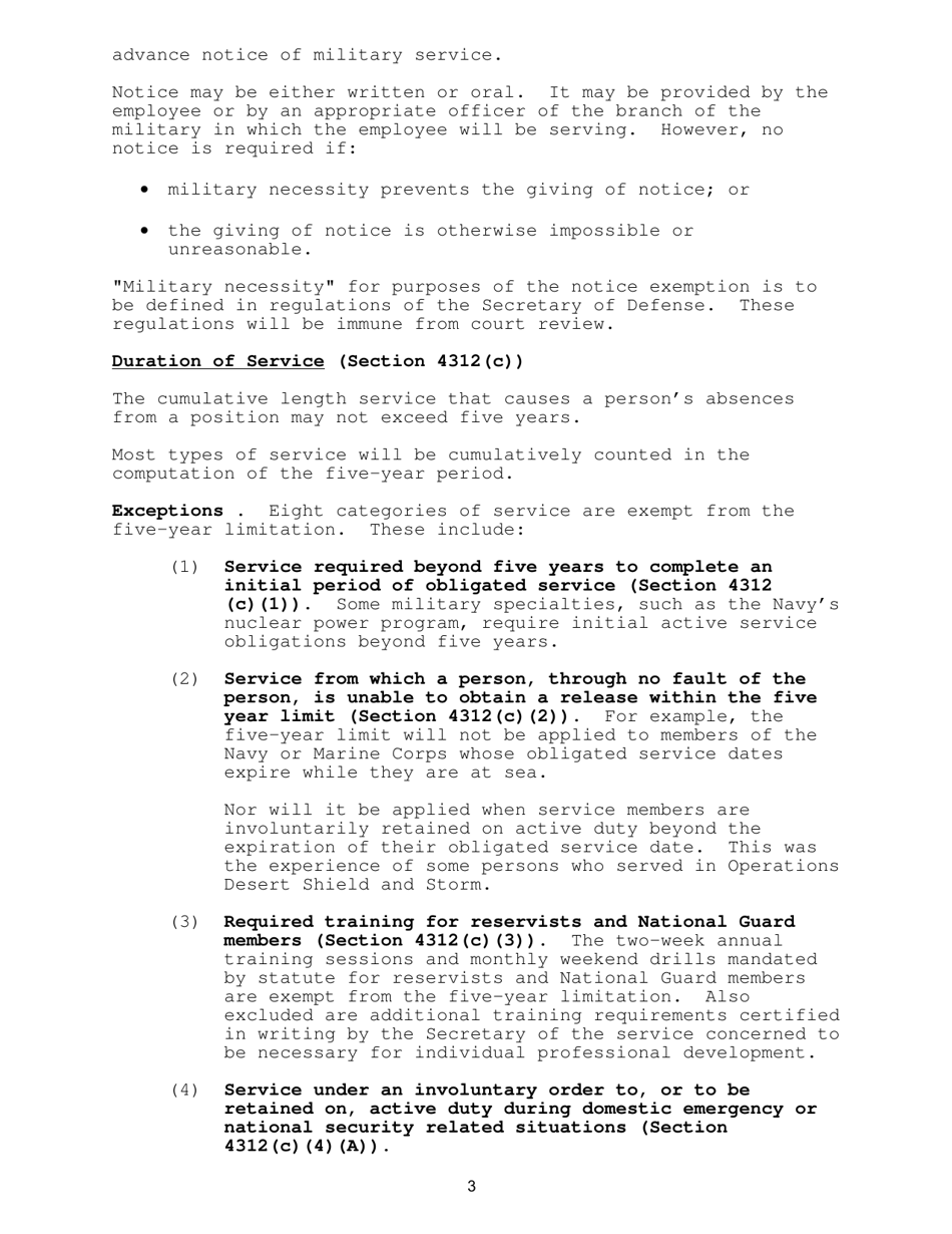 A Non-technical Resource Guide to the Uniformed Services Employment and Reemployment Rights Act (Userra), Page 5