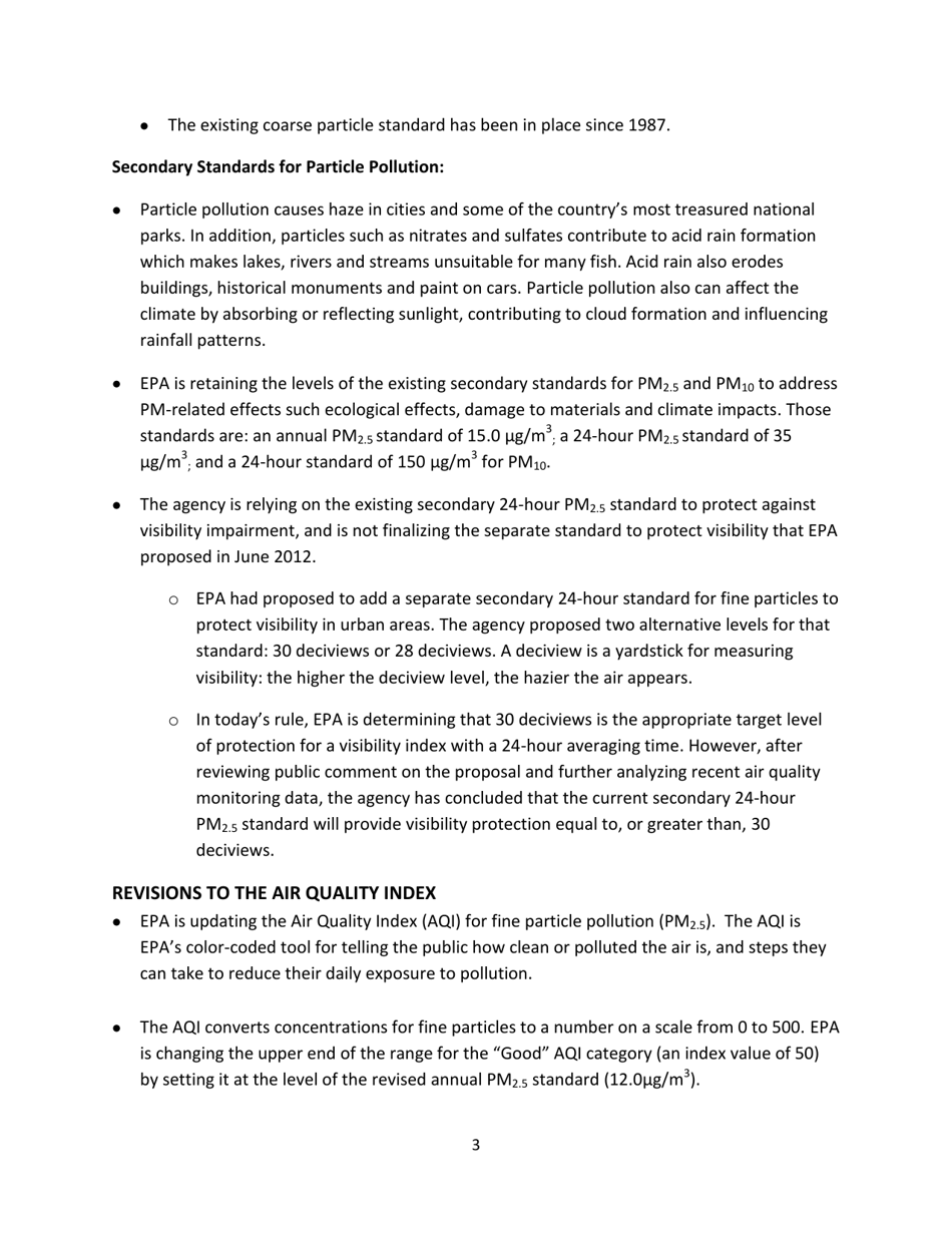 The National Ambient Air Quality Standards for Particle Pollution: Revised Air Quality Standards for Particle Pollution and Updates to the Air Quality Index (Aqi), Page 3
