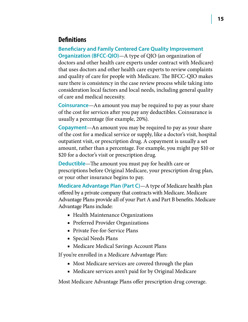 Medicare Hospice Benefits, Page 15