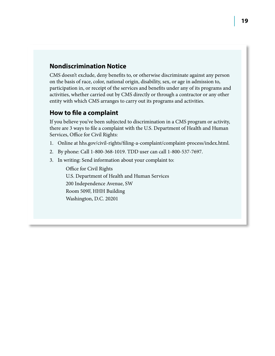 Medicare Hospice Benefits, Page 19