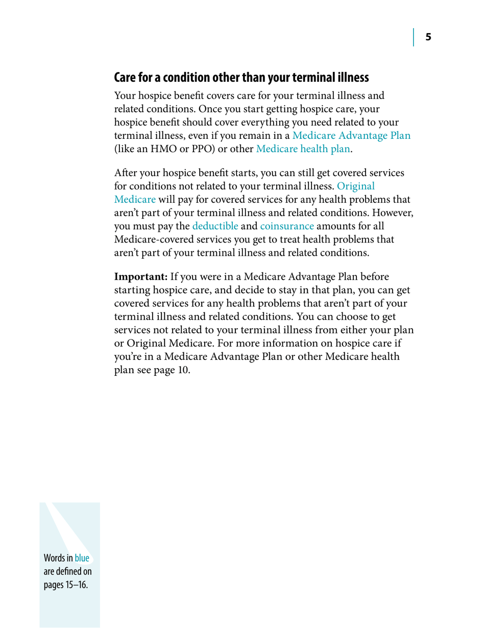 Medicare Hospice Benefits, Page 5