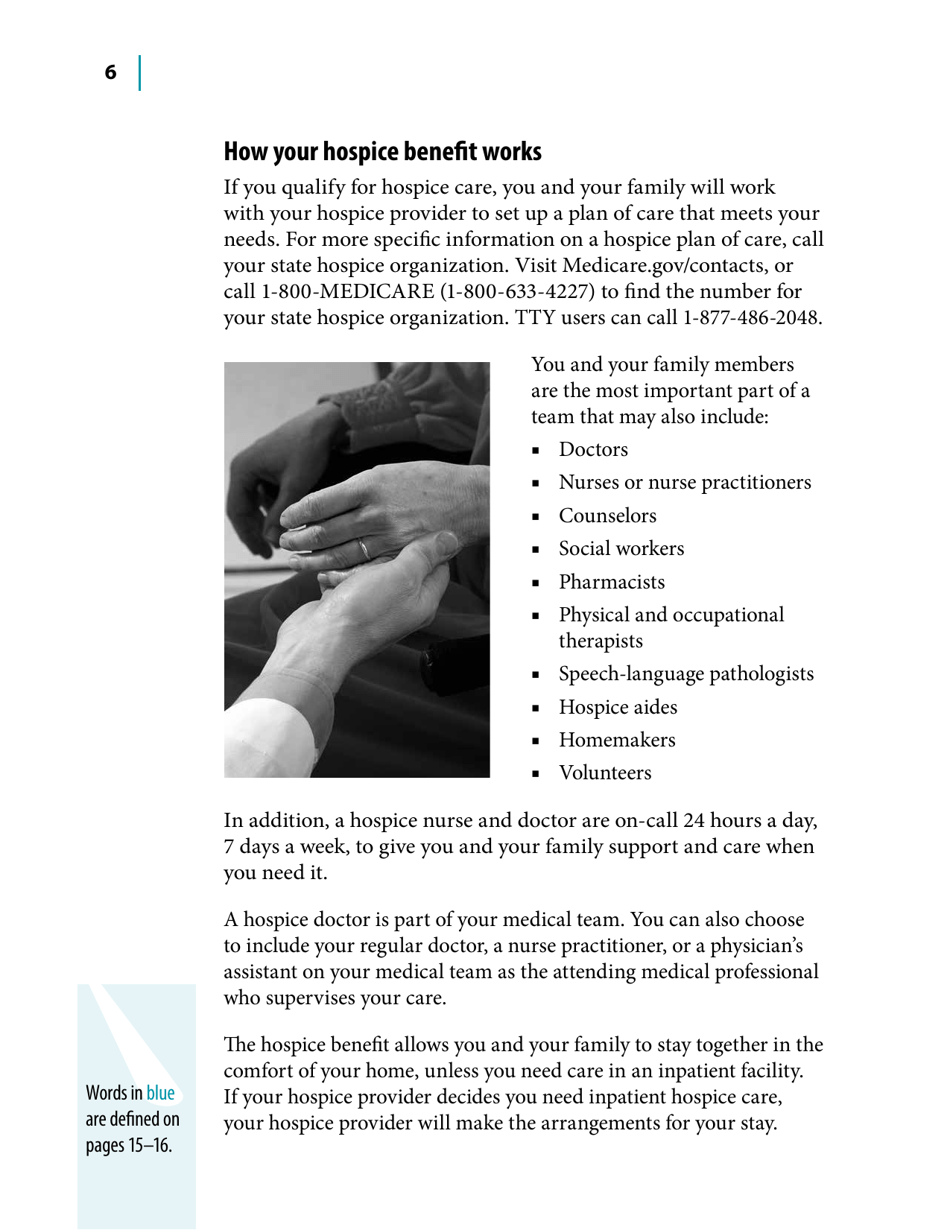 Medicare Hospice Benefits, Page 6
