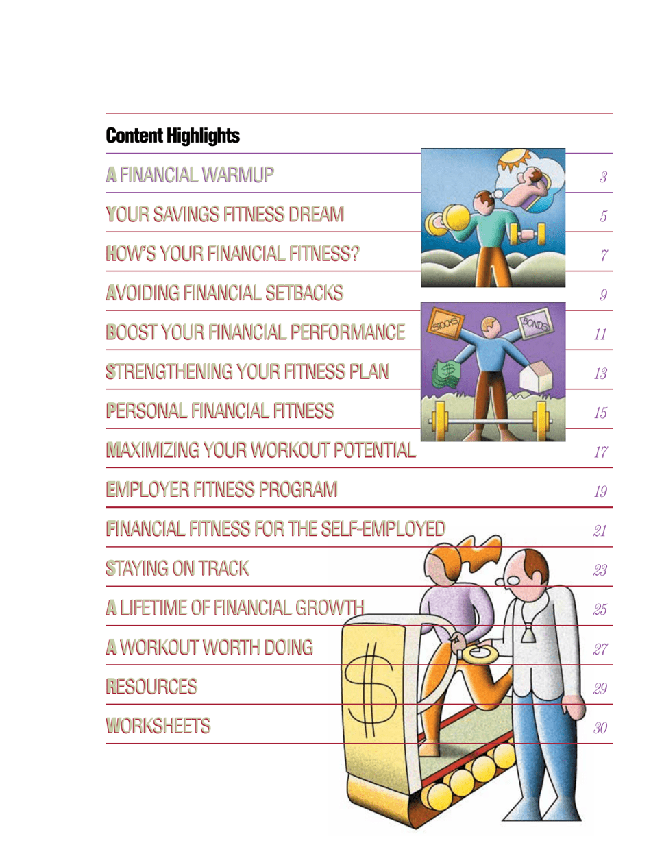 Savings Fitness: a Guide to Your Money and Your Financial Future, Page 3
