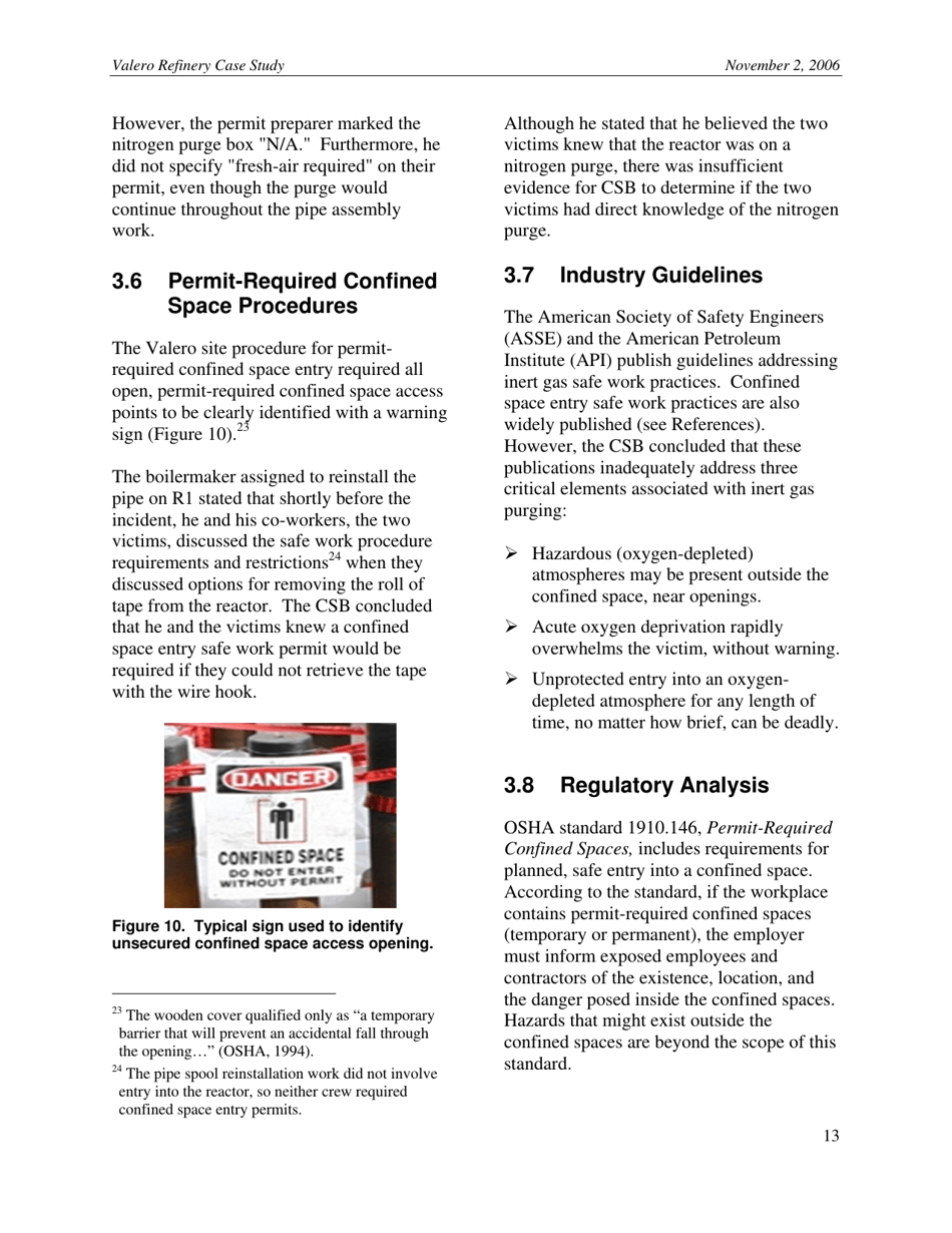 Case Study: Confined Space Entry - Worker and Would-Be Rescuer Asphyxiated (2006-02-i-De), Page 13