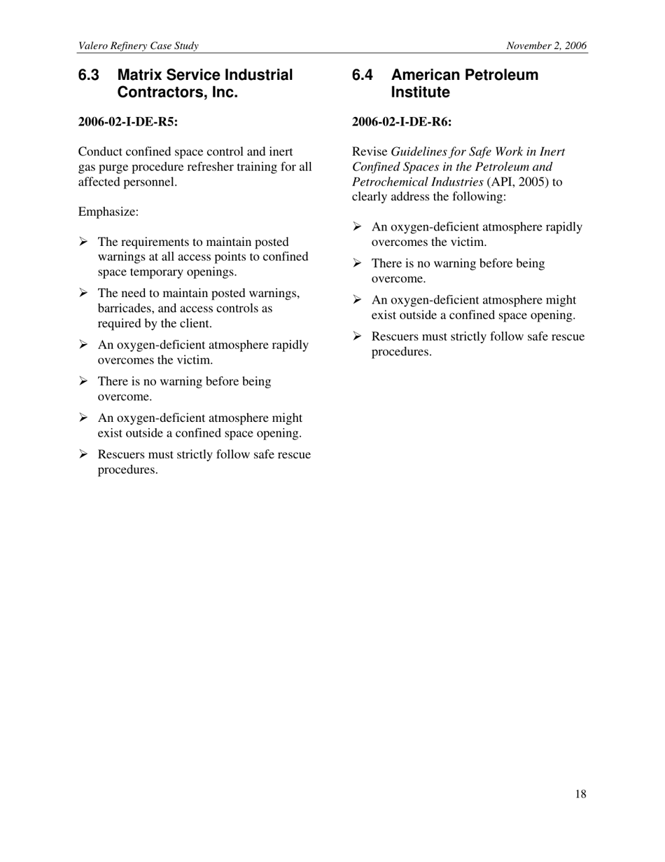 Case Study: Confined Space Entry - Worker and Would-Be Rescuer Asphyxiated (2006-02-i-De), Page 18