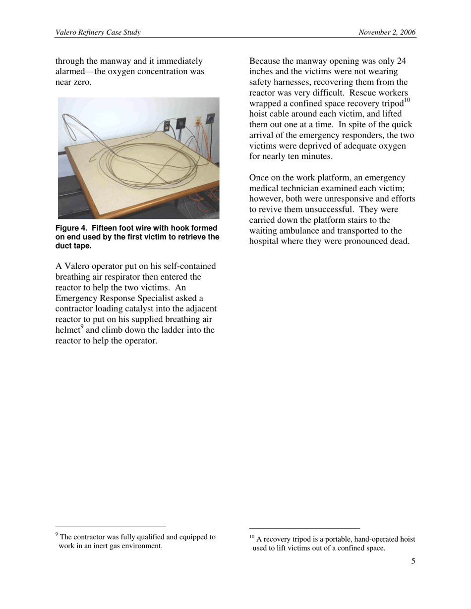 Case Study: Confined Space Entry - Worker and Would-Be Rescuer Asphyxiated (2006-02-i-De), Page 5