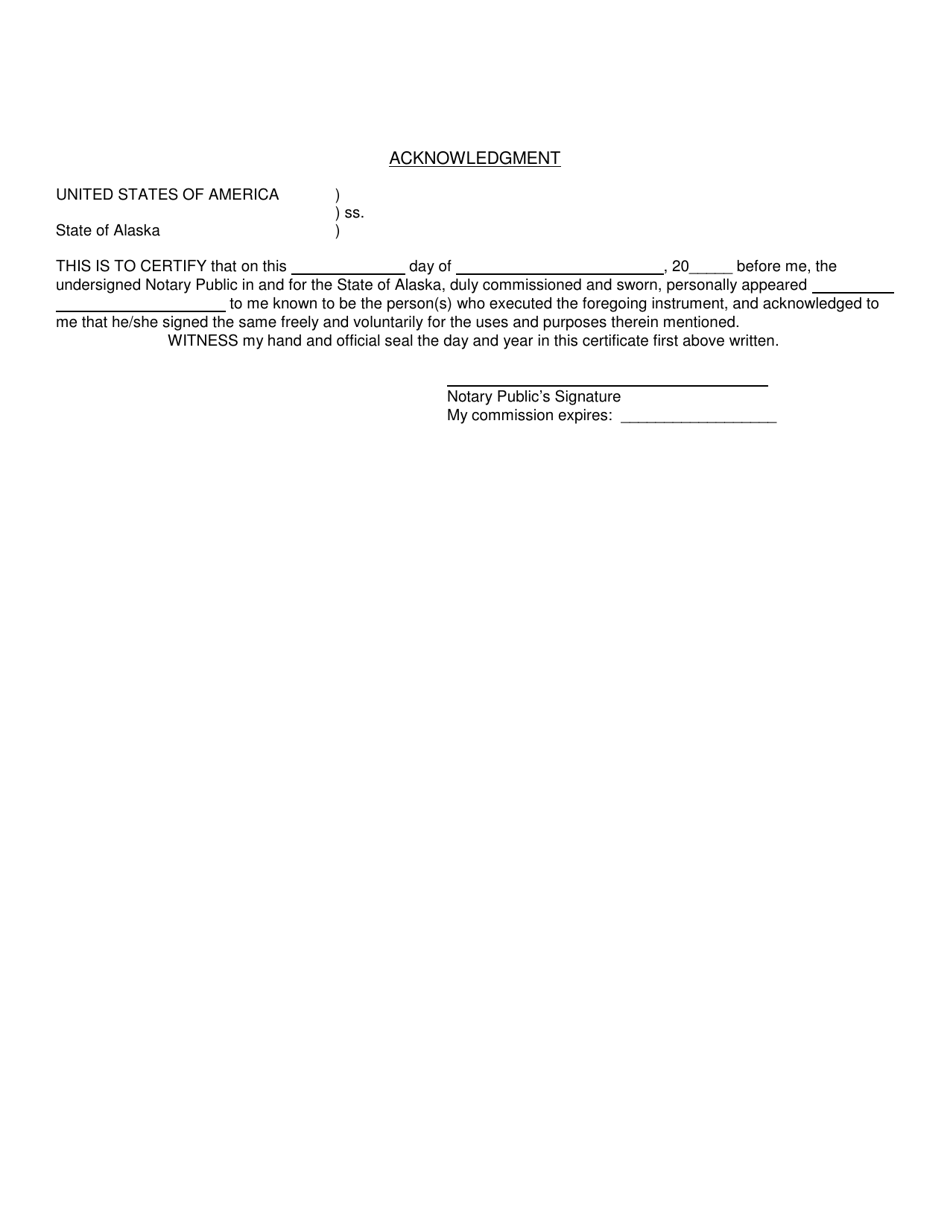 Mobile Home Bill of Sale - Fairbanks North Star Borough, Alaska, Page 2