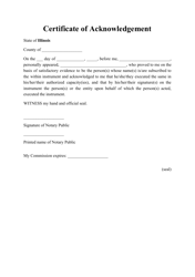 Motor Vehicle Bill of Sale Form - Illinois, Page 4