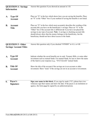 Form SSA-623-F6 Representative Payee Report, Page 3