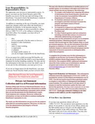 Form SSA-623-F6 Representative Payee Report, Page 4