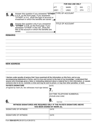 Form SSA-623-F6 Representative Payee Report, Page 6