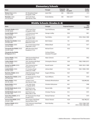 2018-2019 School List - Anne Arundel County Public Schools, Page 5