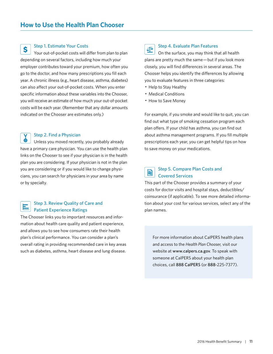 Health Benefit Summary - California, Page 14