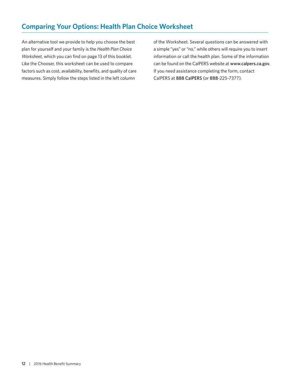 Health Benefit Summary - California, Page 15
