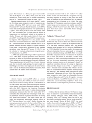 The Effectiveness of Electroconvulsive Therapy: a Literature Review, John Read, Richard P. Bentall, Page 11