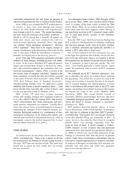 The Effectiveness of Electroconvulsive Therapy: a Literature Review, John Read, Richard P. Bentall, Page 12