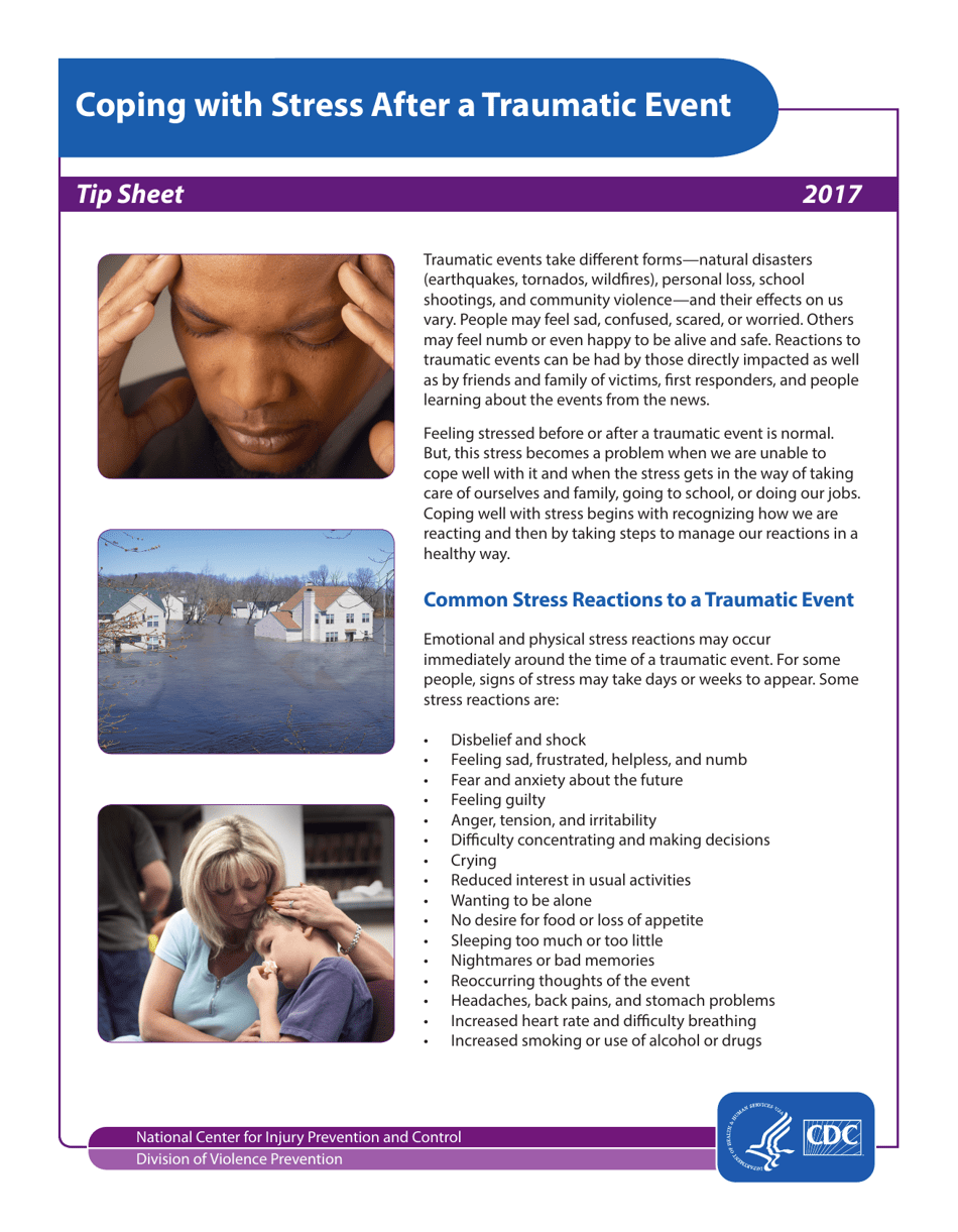 2017 Coping With Stress After a Traumatic Event - Fill Out, Sign Online ...