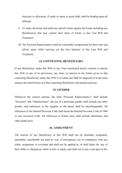 Last Will and Testament Template - Alabama, Page 12