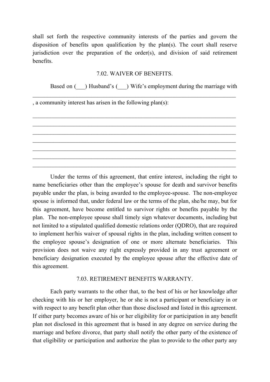 Divorce Agreement Template Fill Out Sign Online And Download Pdf Templateroller 3134