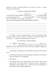 Divorce Agreement Template, Page 4