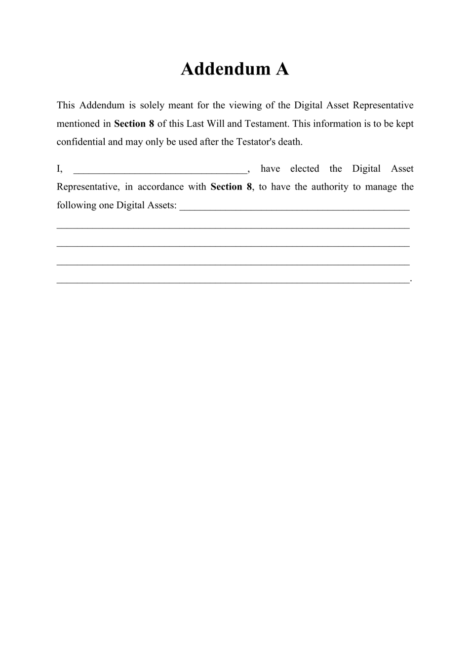 Last Will and Testament Template - Idaho, Page 17