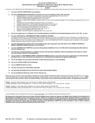 Form DPS-769-C Instructions to Applicant (New and Renewal of Pistol Permits and Certificates) - Connecticut, Page 2
