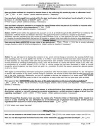 Form DPS-799-C Pistol Permit/Eligibility Certificate Application - Connecticut, Page 3
