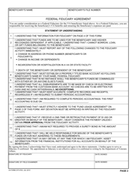 VA Form 21P-4703 Fiduciary Agreement, Page 2