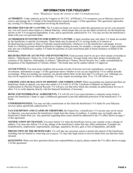 VA Form 21P-4703 Fiduciary Agreement, Page 4
