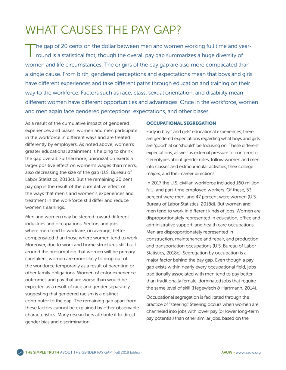 The Simple Truth About the Gender Pay Gap - American Association of University Women, Page 14