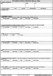 Document preview: VA Form 932 Performance Feedback Worksheet (MSGT Thru CMSgt)