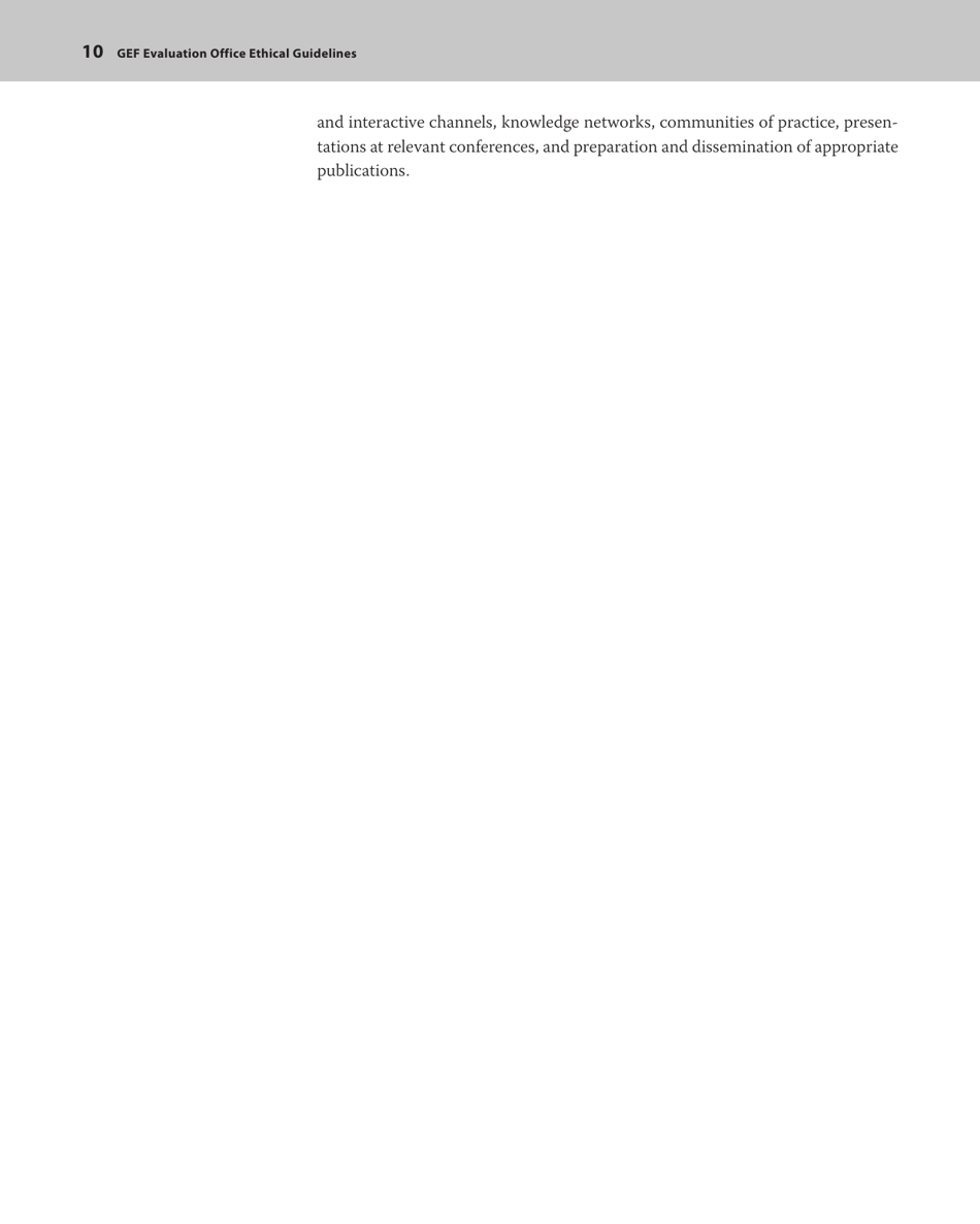 Gef Evaluation Office Ethical Guidelines, Page 18