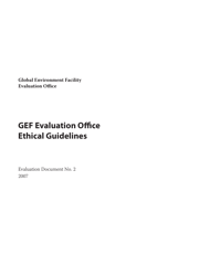 Gef Evaluation Office Ethical Guidelines, Page 3
