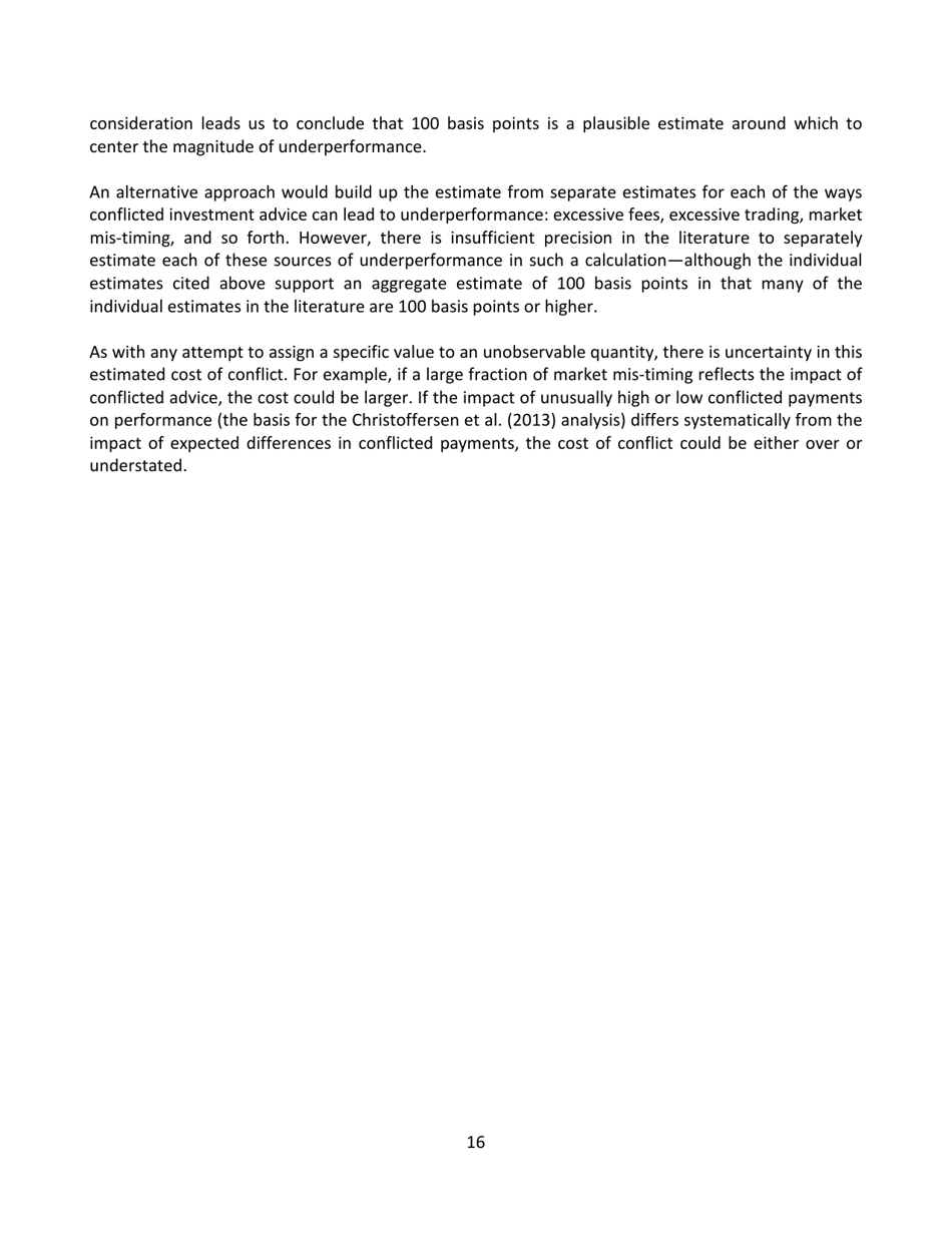 The Effects of Conflicted Investment Advice on Retirement Savings, Page 17