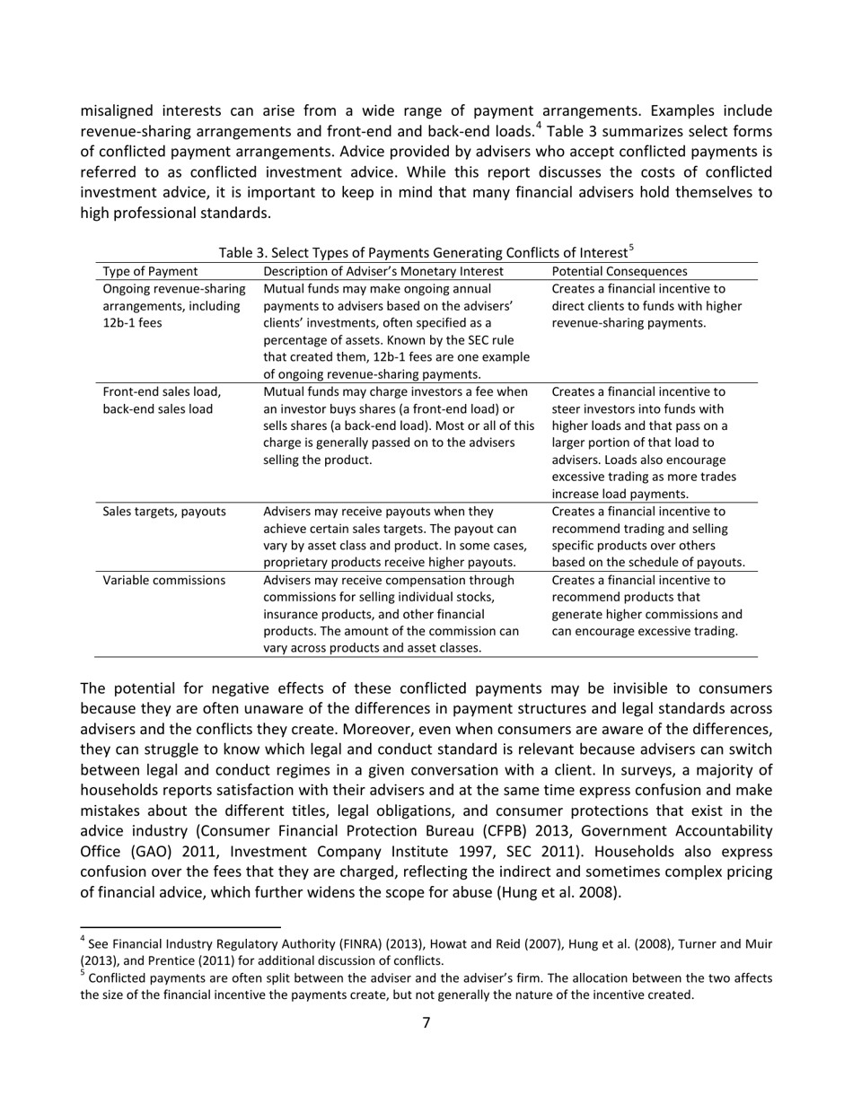 The Effects of Conflicted Investment Advice on Retirement Savings, Page 8
