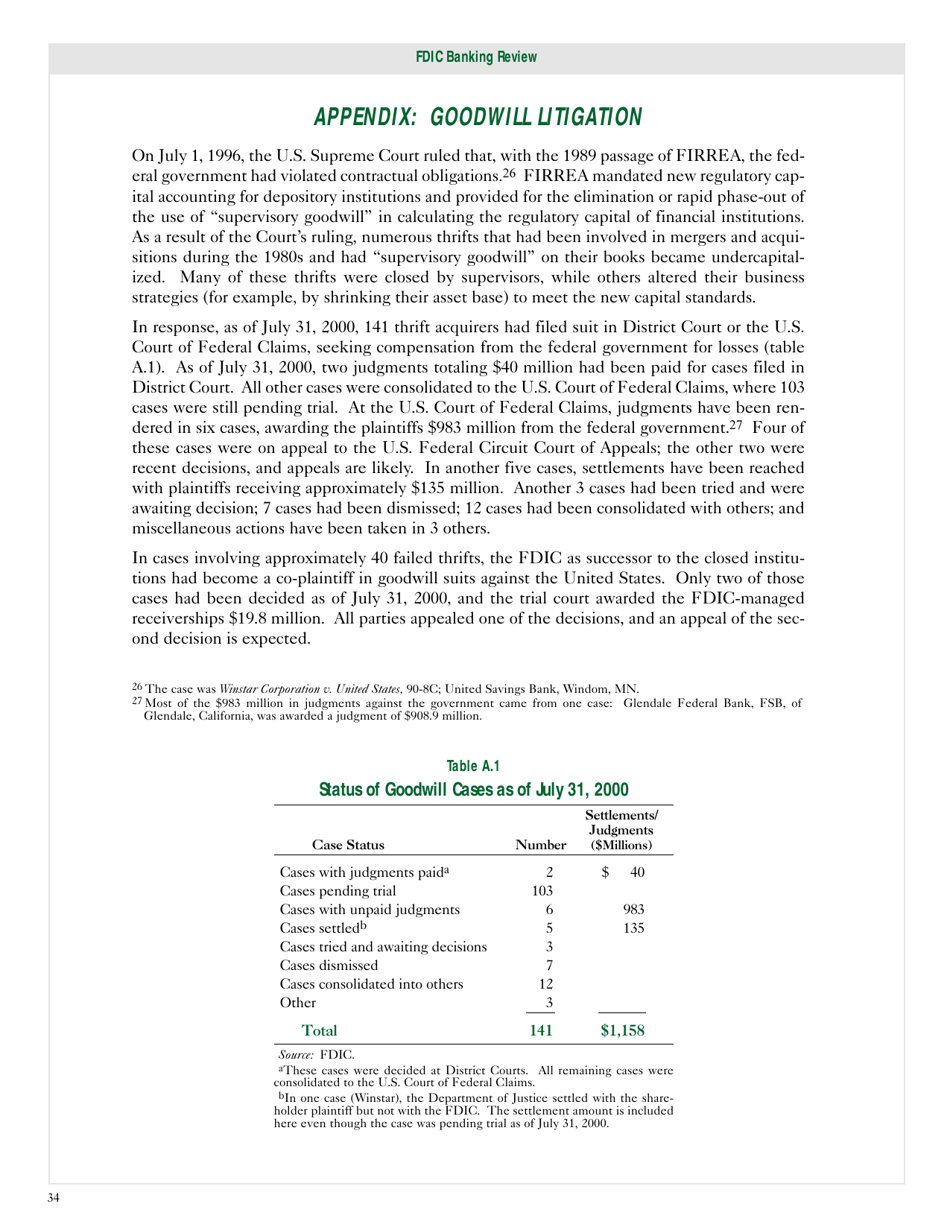 The Cost of the Savings and Loan Crisis: Truth and Consequences - Timothy Curry, Lynn Shibut, Page 9