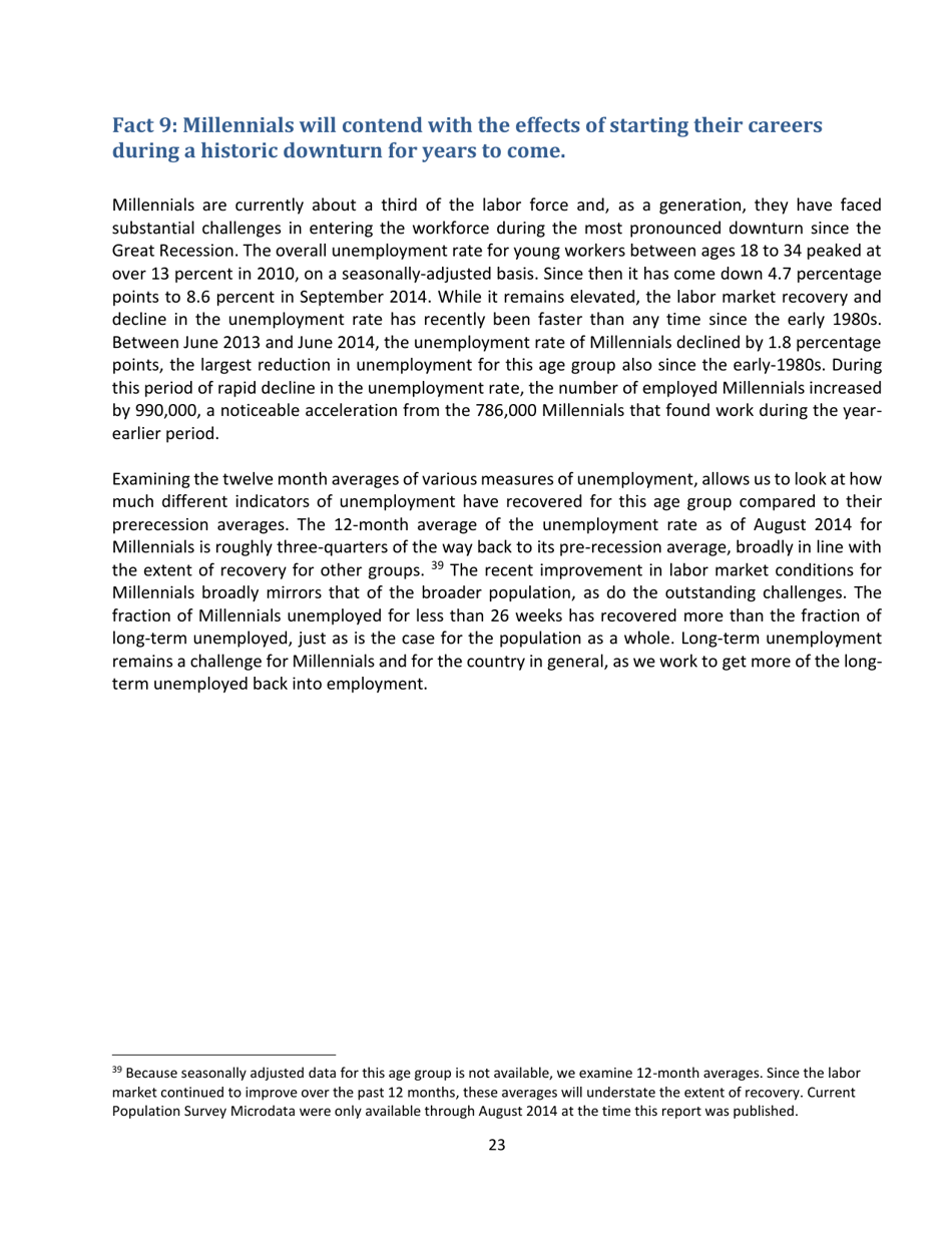 15 Economic Facts About Millennials - the Council of Economic Advisers, Page 23
