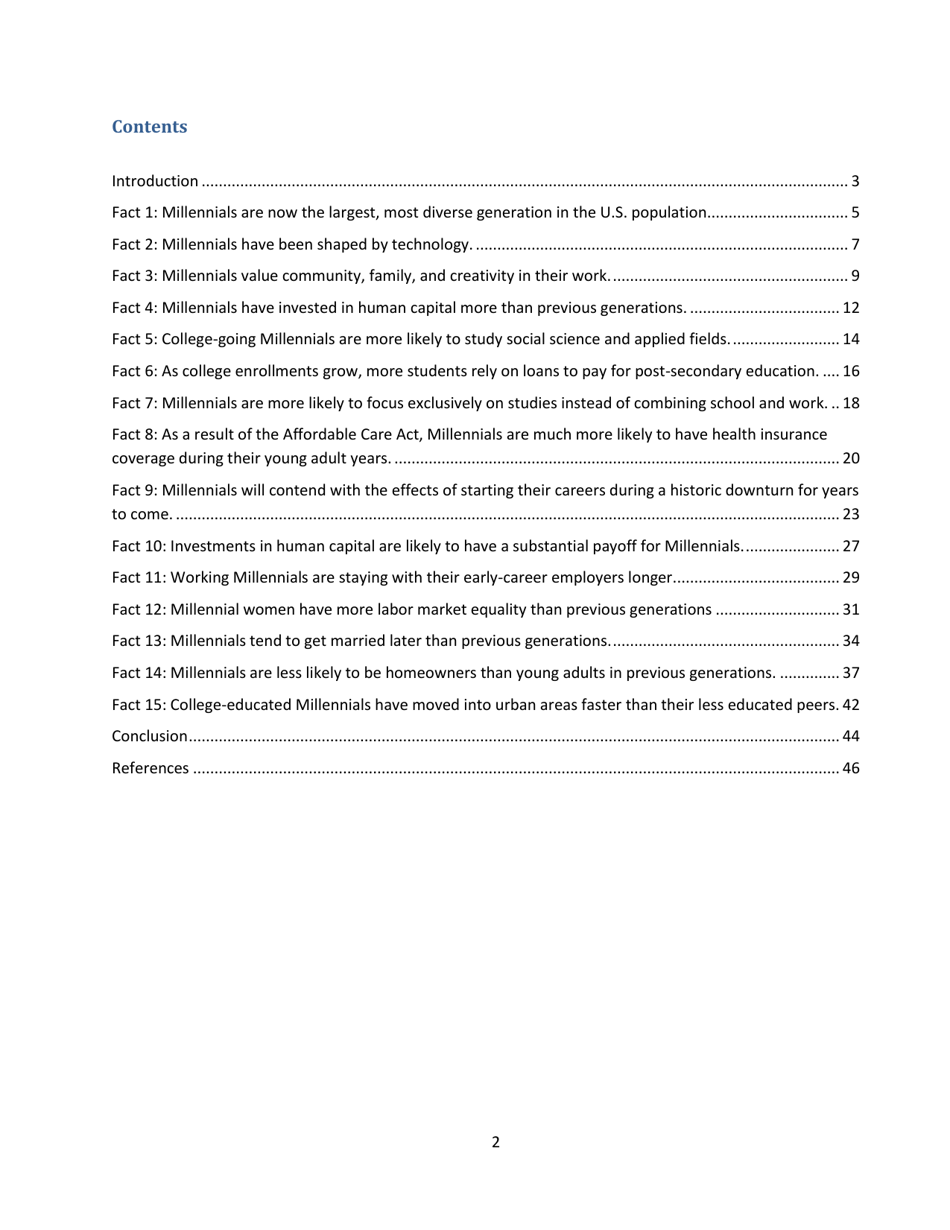 15 Economic Facts About Millennials - the Council of Economic Advisers, Page 2