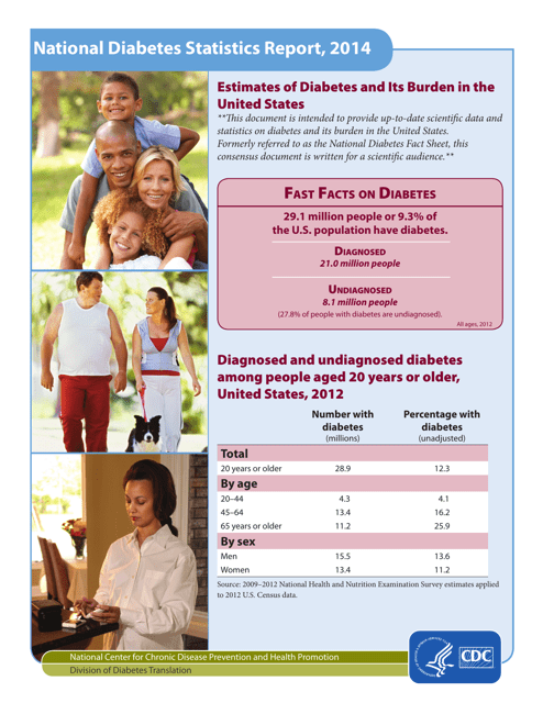 National Diabetes Statistics Report, 2014