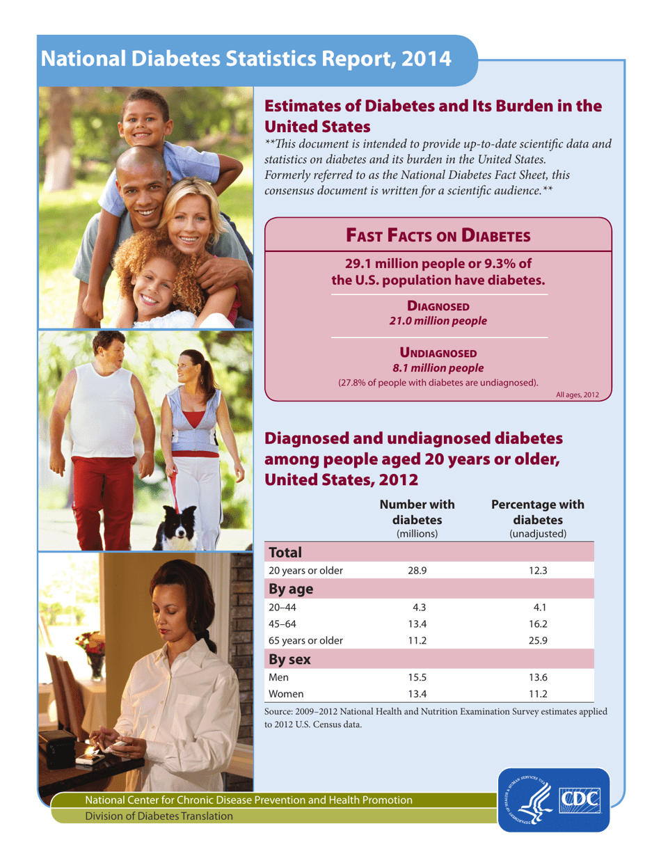 National Diabetes Statistics Report, Page 1