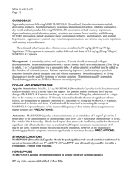 Marinol (Dronabinol) Capsules - Drug Description, Indications &amp; Dosage, Page 10
