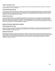 VA Form 21-527EZ Fully Developed Claim (Pension), Page 3