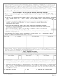 DA Form 3286 Statements for Enlistment, Page 2