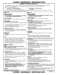 DD Form 836 Dangerous Goods Shipping Paper/Declaration and Emergency Response Information for Hazardous Materials Transported by Government Vehicles/Containers or Vessel, Page 3