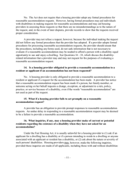 Reasonable Accommodations Under the Fair Housing Act - Joint Statement of the Department of Housing and Urban Development and the Department of Justice, Page 11