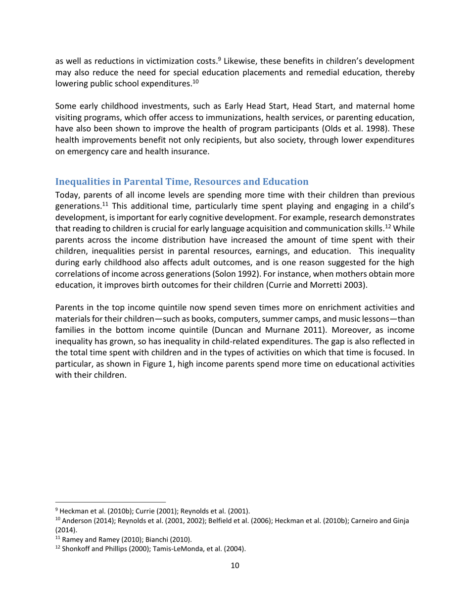The Economics of Early Childhood Investments, Page 10