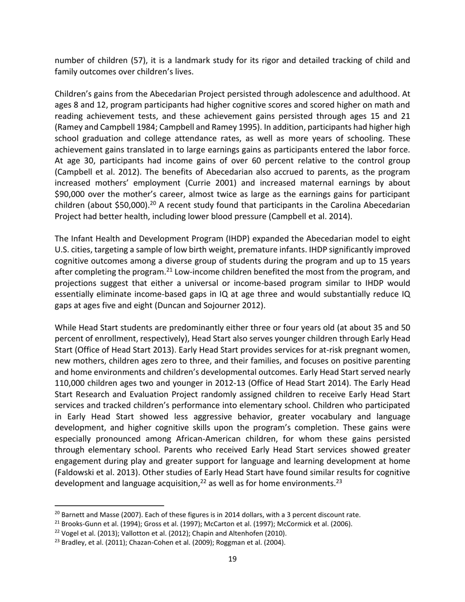 The Economics of Early Childhood Investments, Page 19